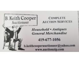 B. Keith Cooper Auctioneer-Huron-Ohio